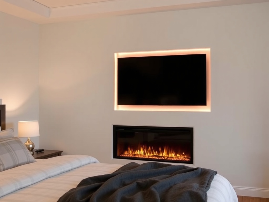 3. Use a Recessed Fireplace Design