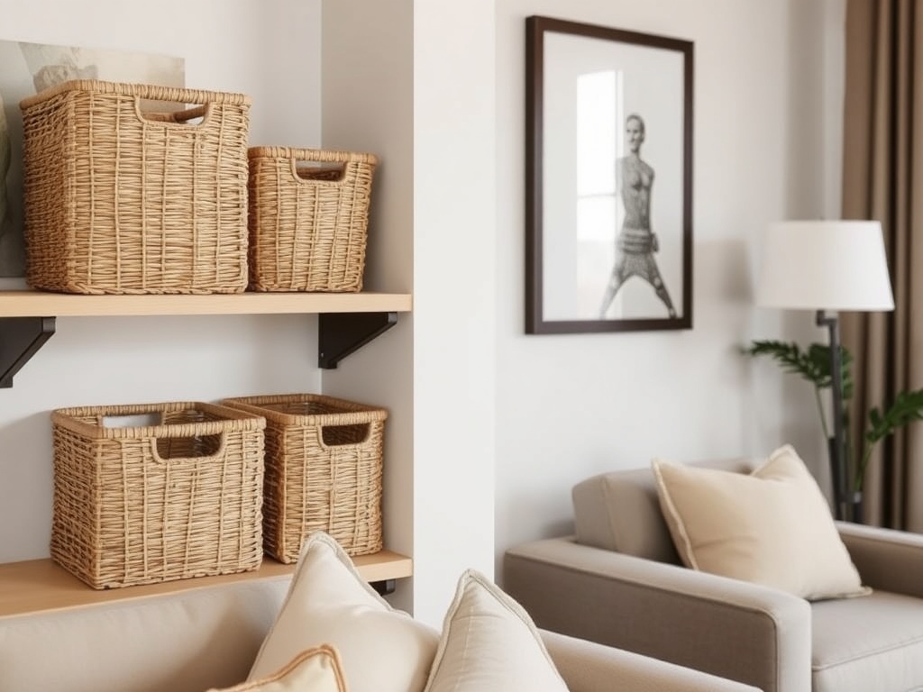 15. Incorporate Baskets for Storage