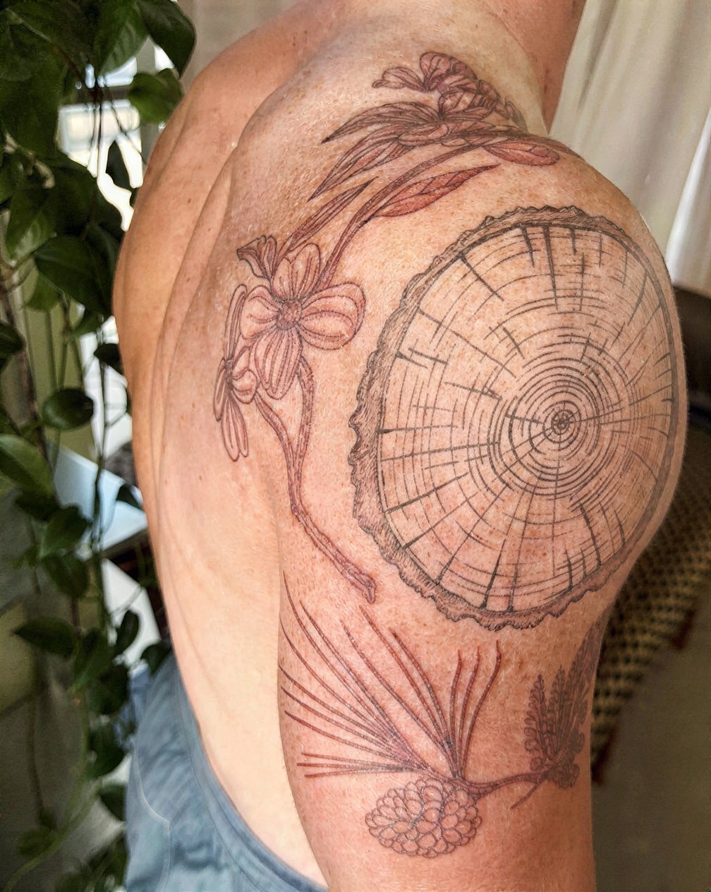 Tree ring tribute to family history