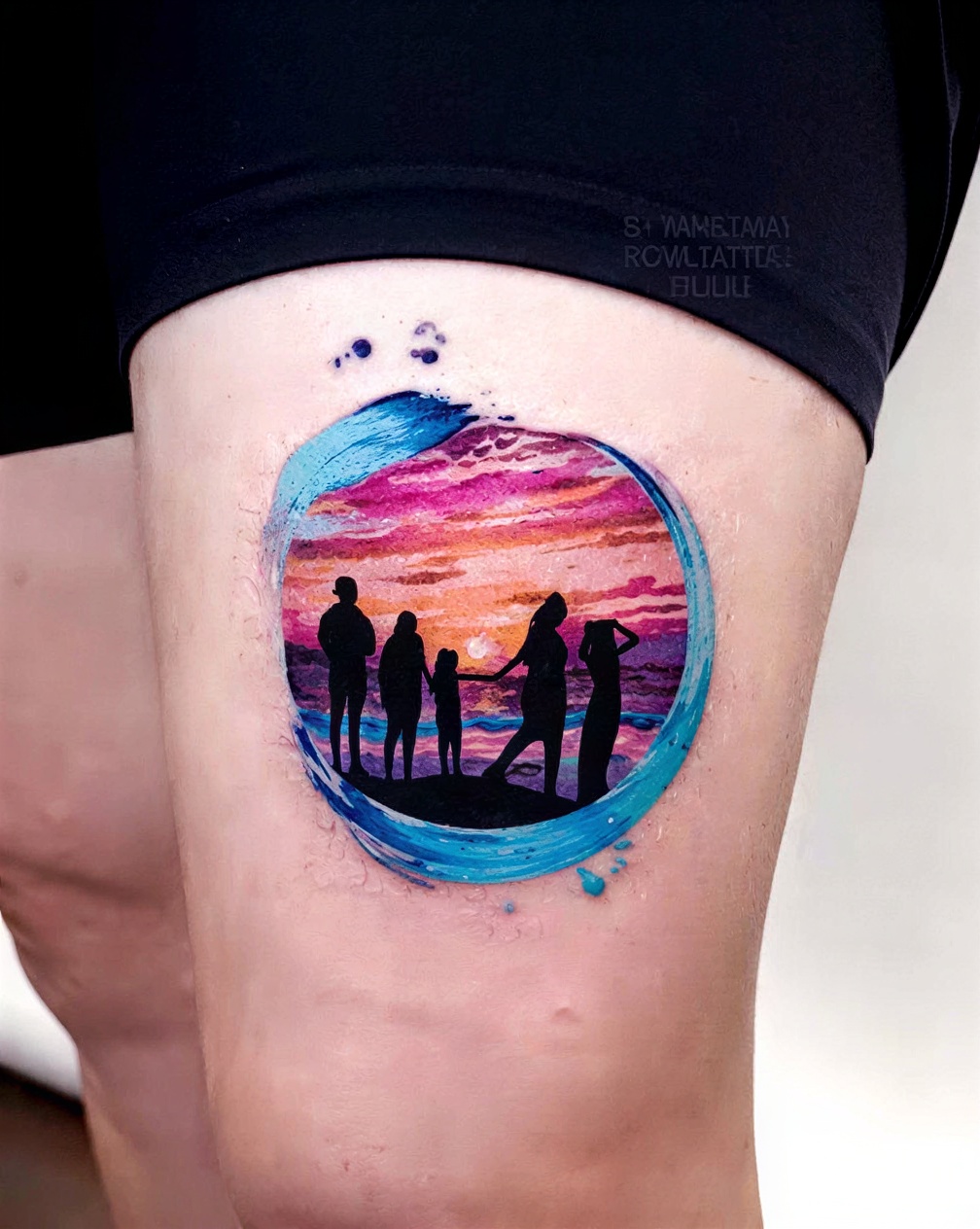 Watercolor family portrait vibes