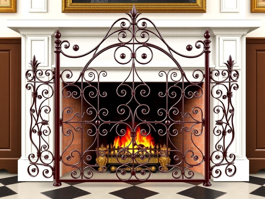18. Incorporate a Victorian Fireplace Screen