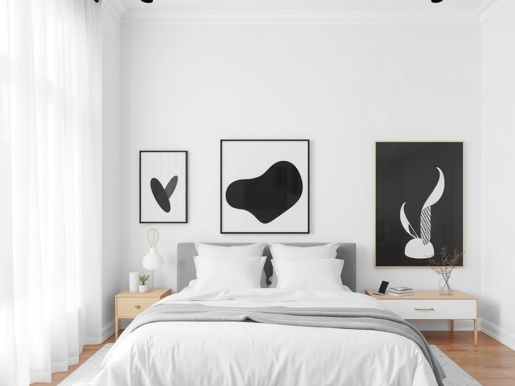 10. Choose Monochromatic Artwork