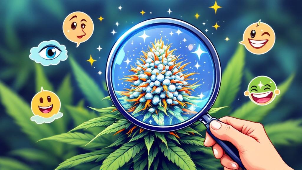 Cartoon guide to visually inspecting cannabis potency