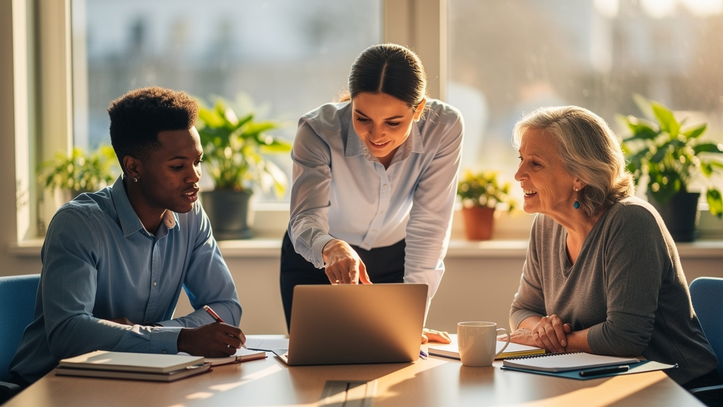 Teachers learning and sharing AI workflow strategies together