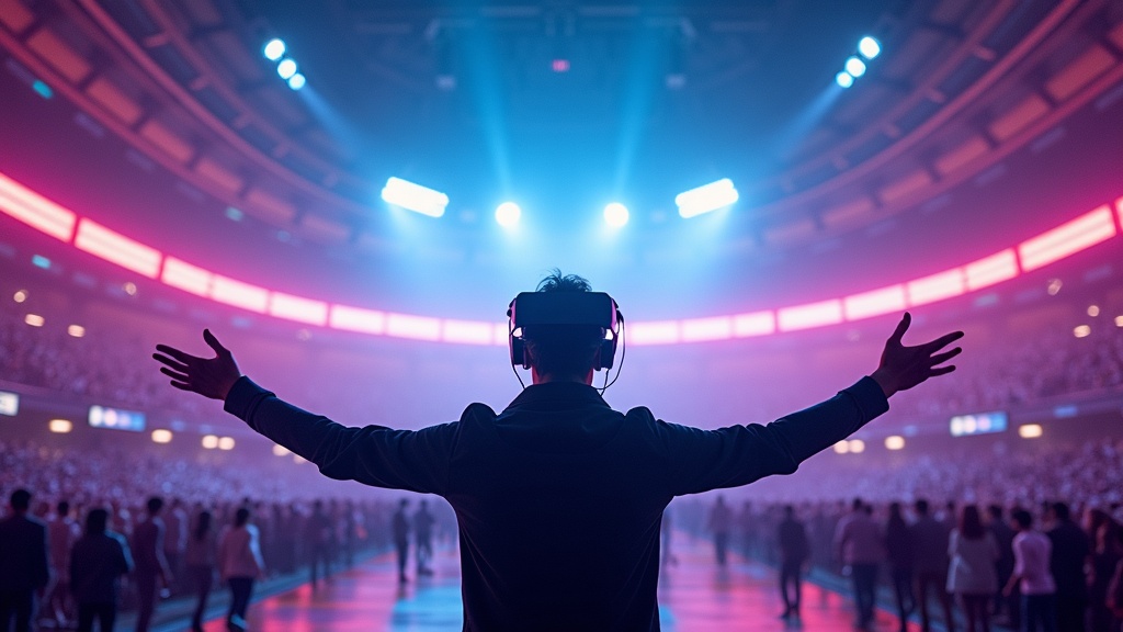 Concepto visual de la experiencia Bernabéu Infinito y la inmersión tecnológica en grandes eventos