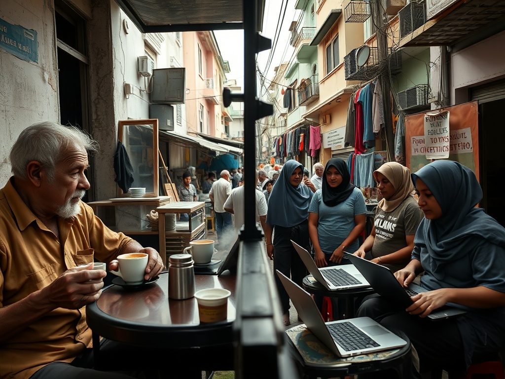 Coffee Shop Debates and Laptop Protests in Malé's Political Divide