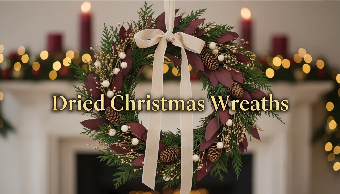 Dried Christmas Wreaths - Long-Lasting Festive Decor