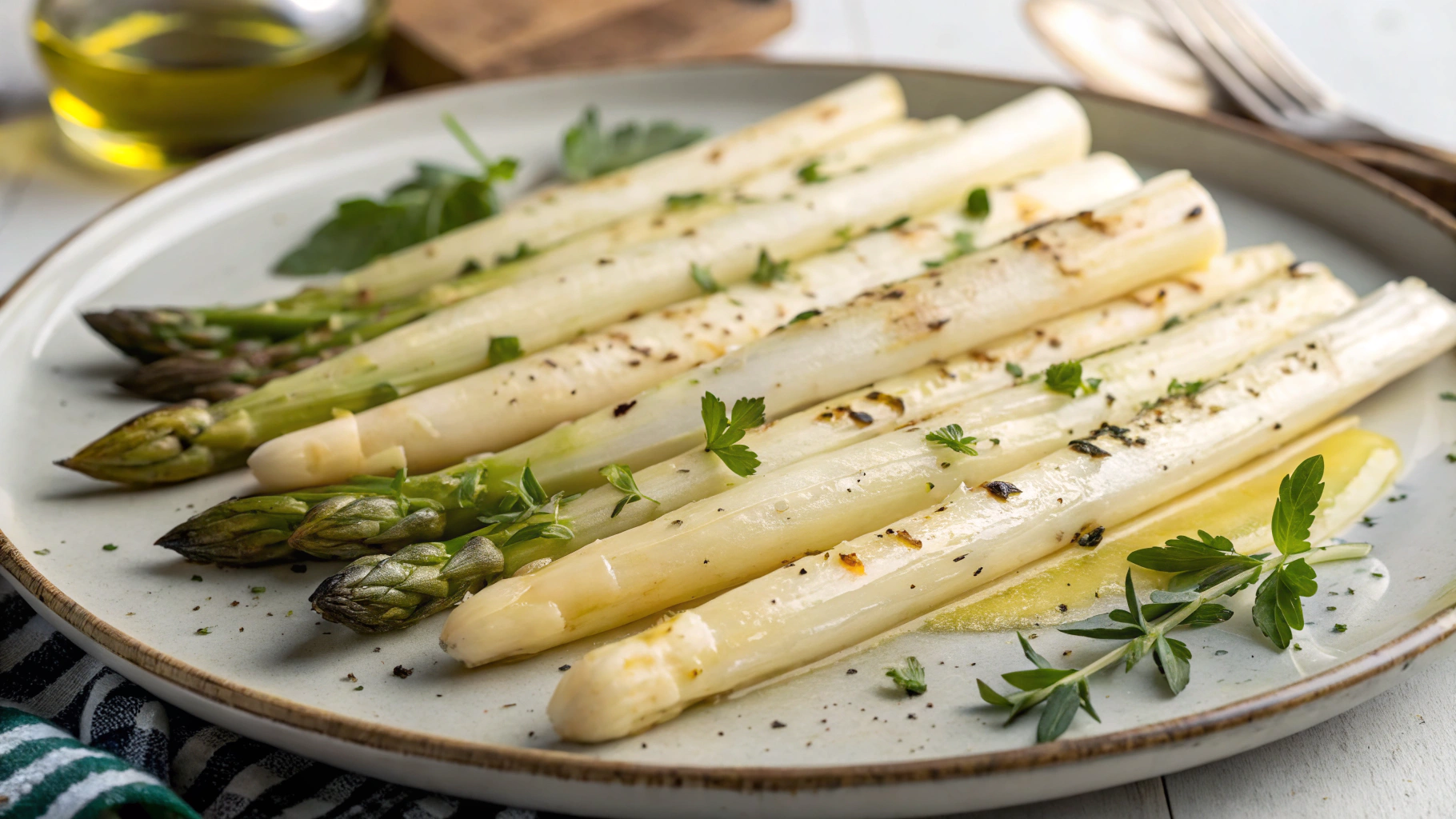 Grilled White Asparagus