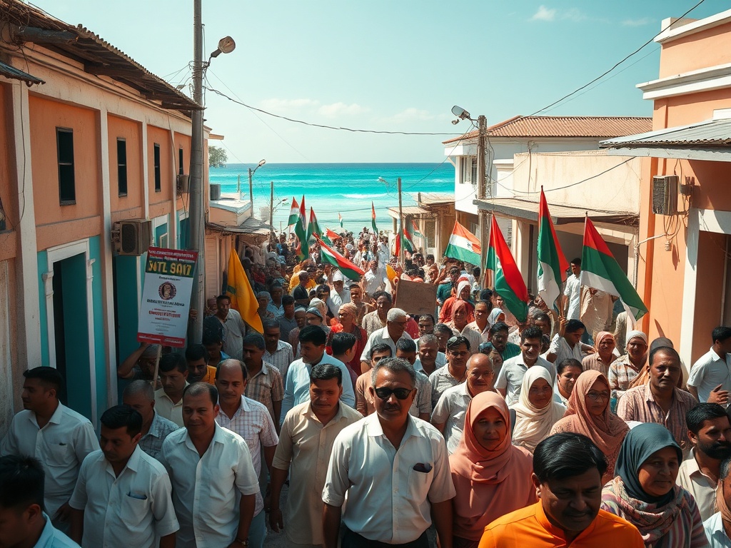 State Jobs for Rally Crowds in Malé