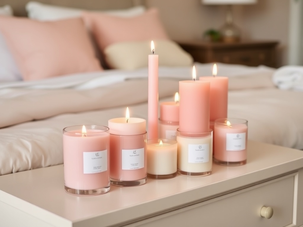 21. Decorate with Blush Pink Candles