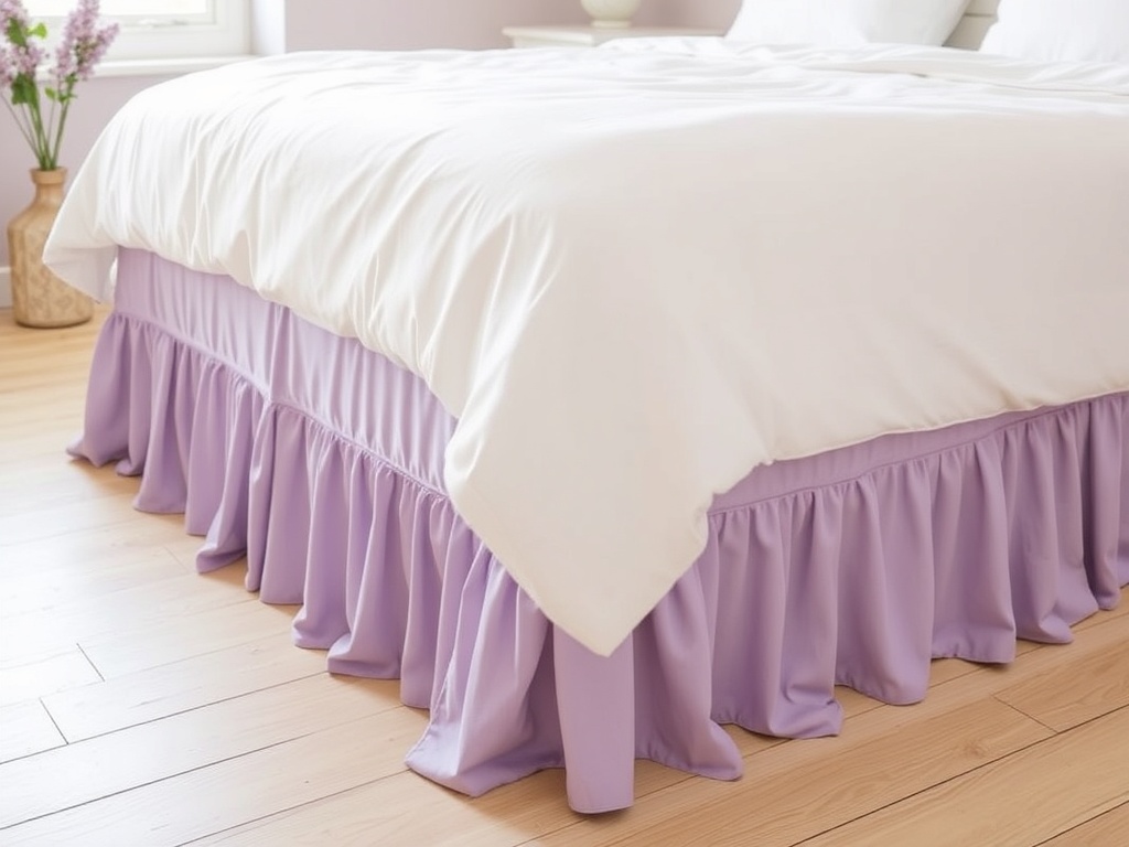 19. Use Lavender Bed Skirts