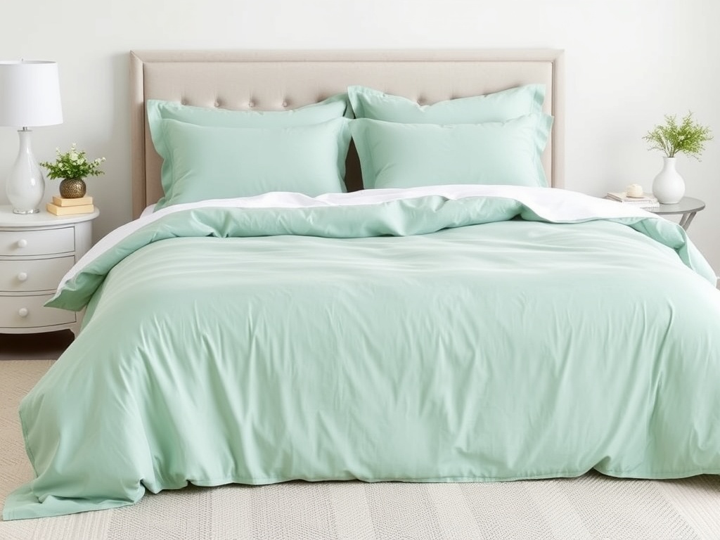 24. Seafoam Green Duvet Cover