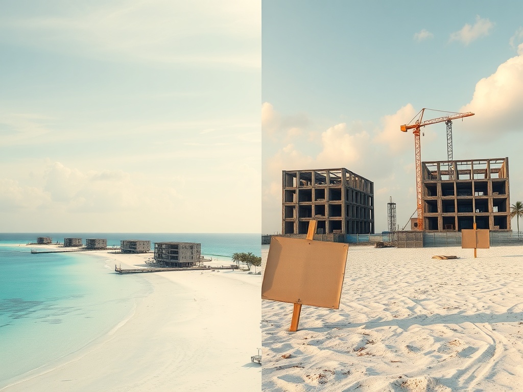 Where Empty Construction Sites Meet Maldivian Waters