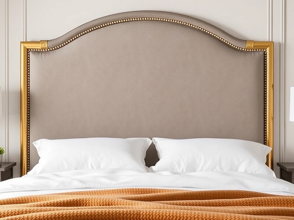 17. Frame Your Headboard with Gold