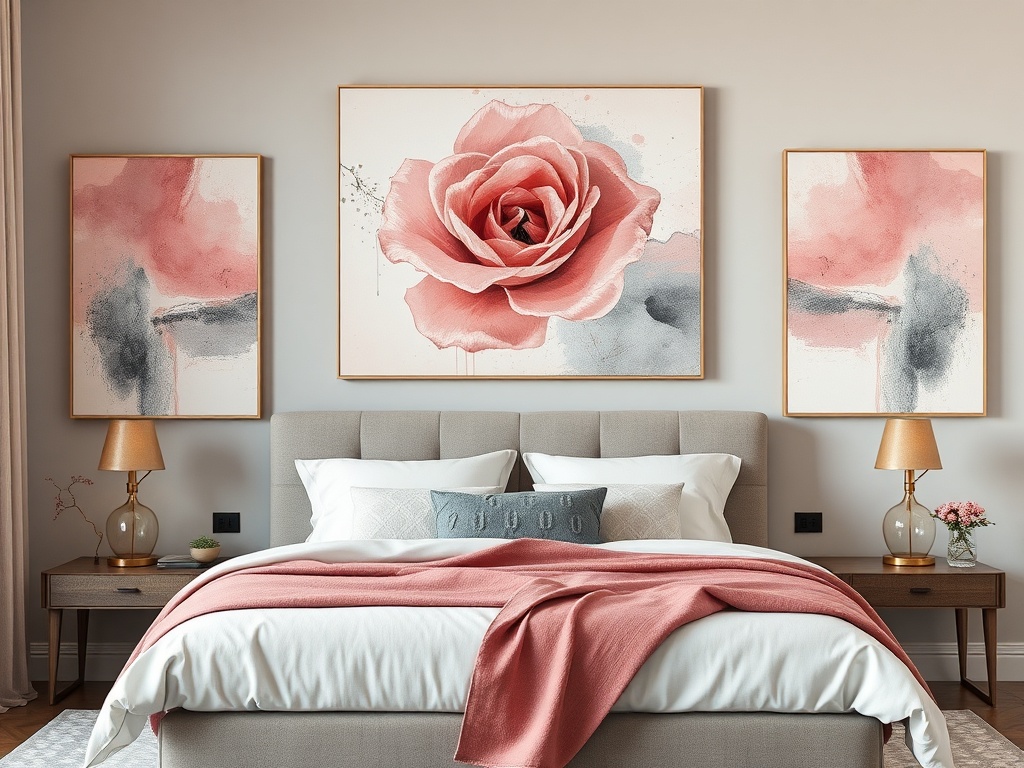 6. Incorporate Dusty Rose Artwork