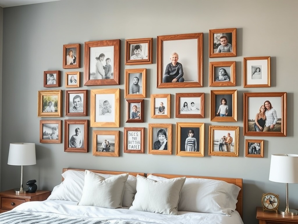 13. Use Wooden Picture Frames