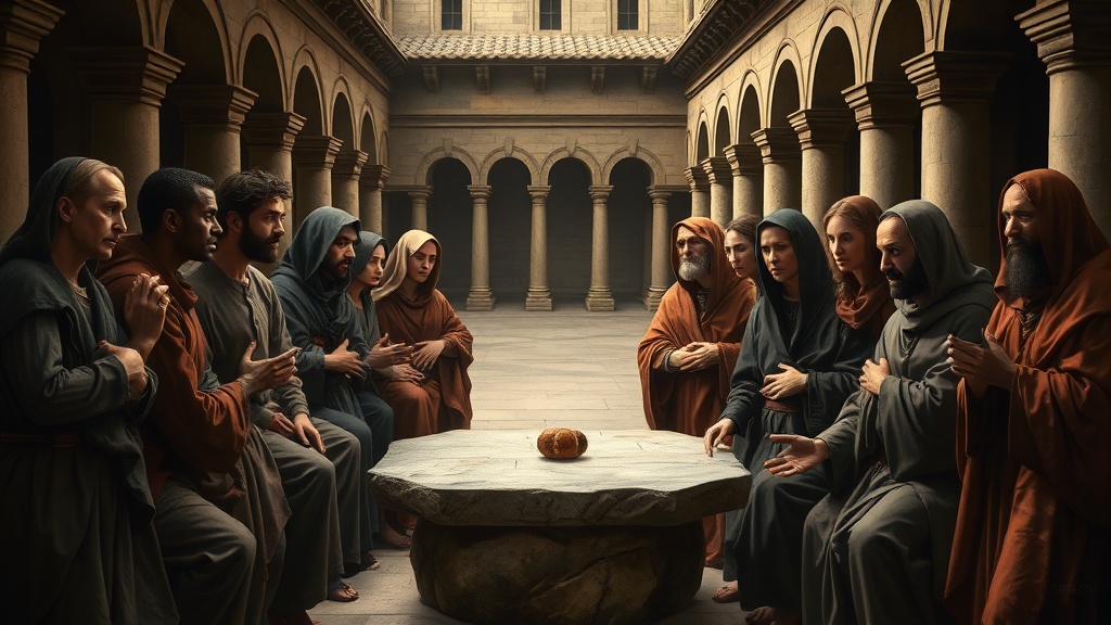 allegorical assembly painting