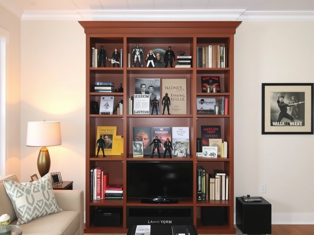 25. Arrange a Bookcase for Movie Memorabilia