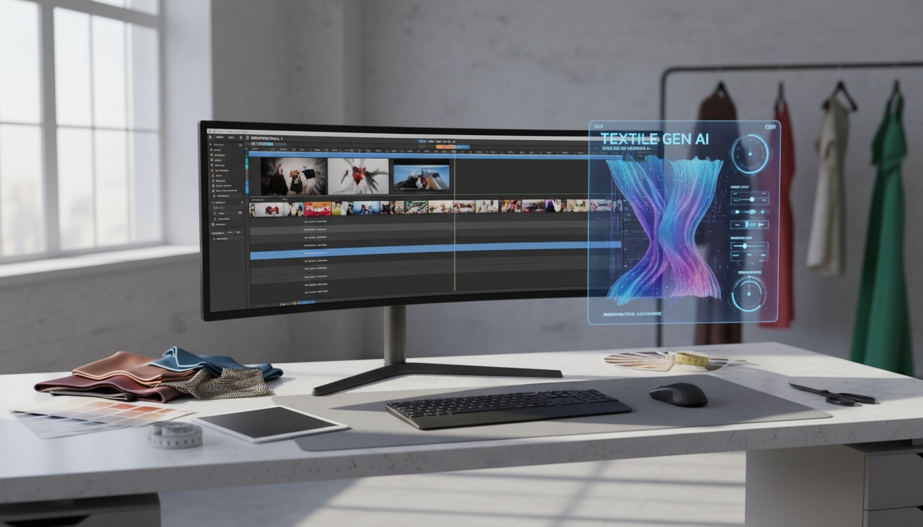 Interface de criação de vídeos em lote para e-commerce