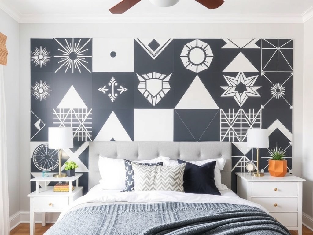 28. Use Geometric Wall Stencils
