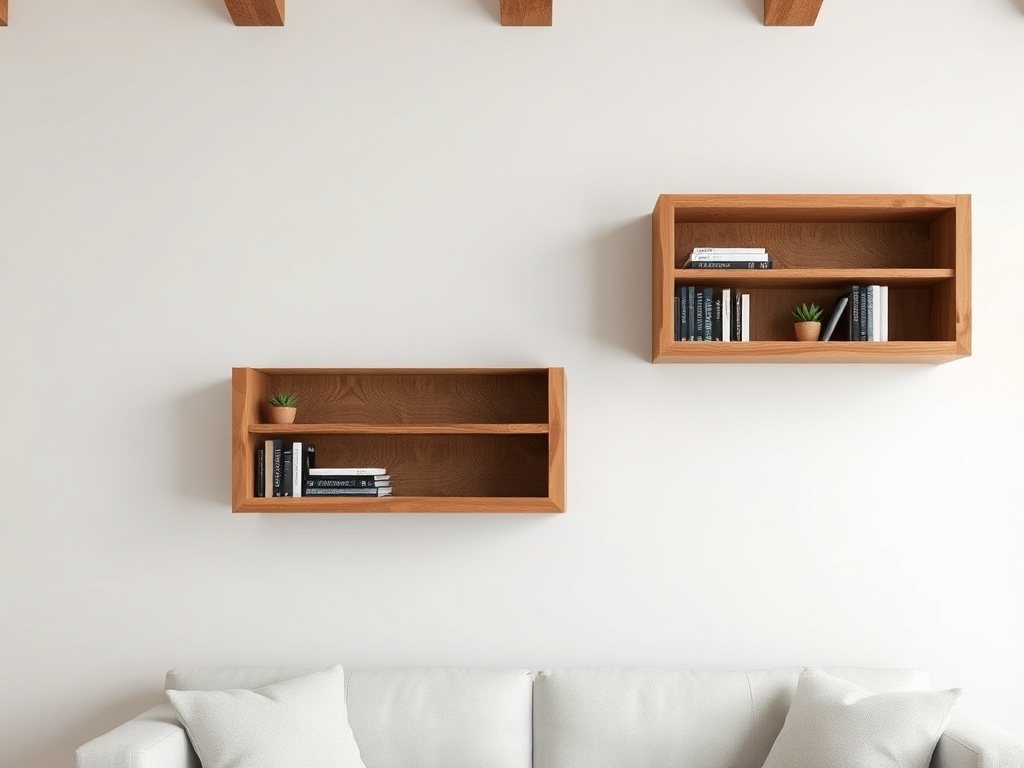 1. Opt for Reclaimed Wood Shelves