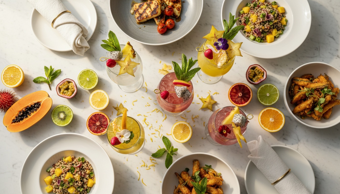 Beautiful mocktail presentation