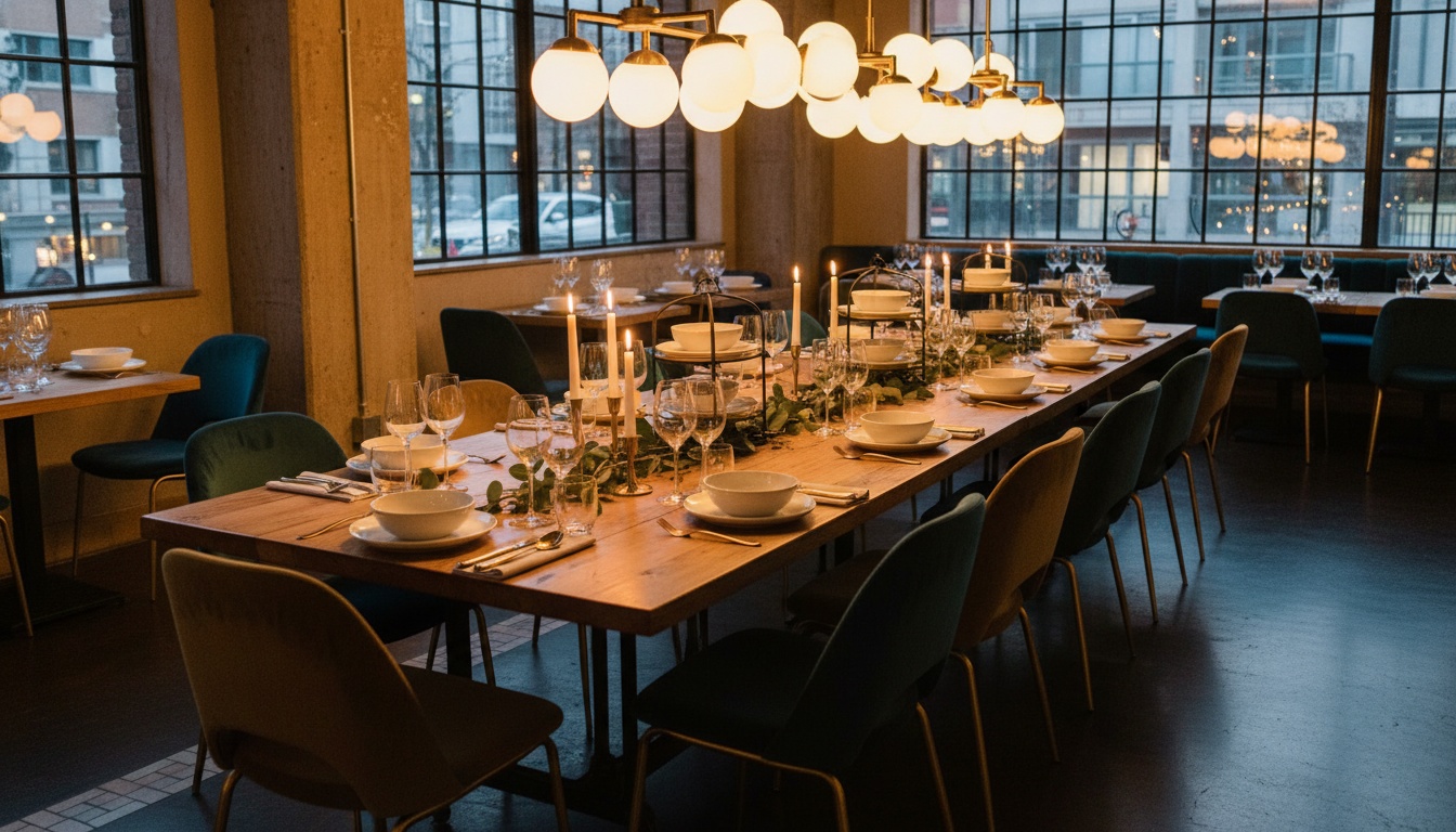 Group dining atmosphere in Montreal