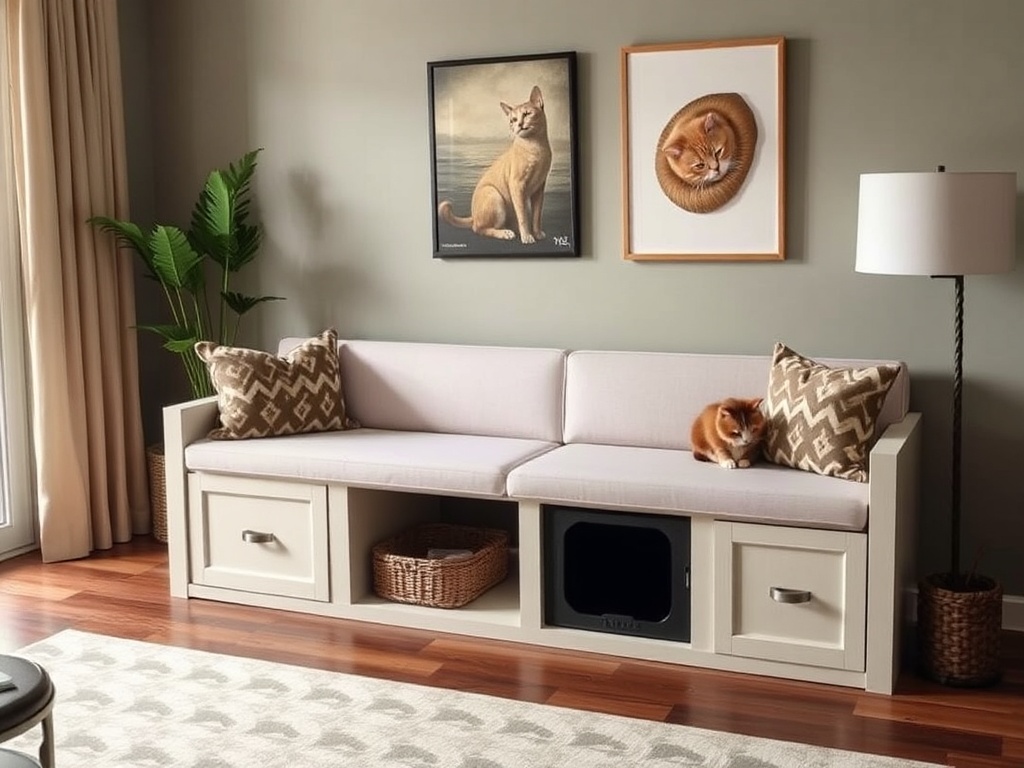 16. Incorporate Built-In Pet Furniture
