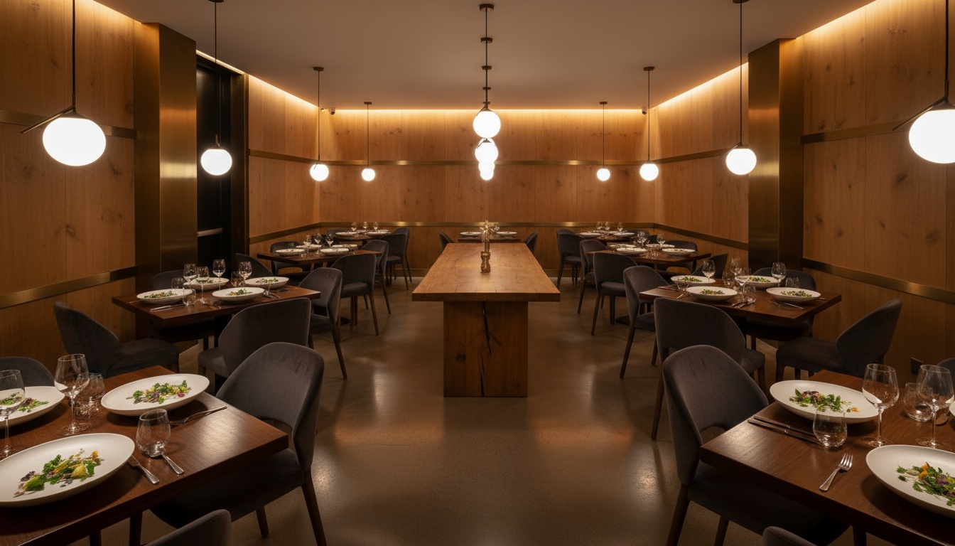 Elegant restaurant interior for client dinners