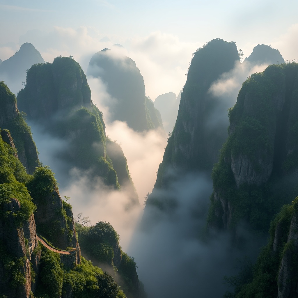 Zhangjiajie Mountains: Las Cumbres Flotantes de Pandora (China)
