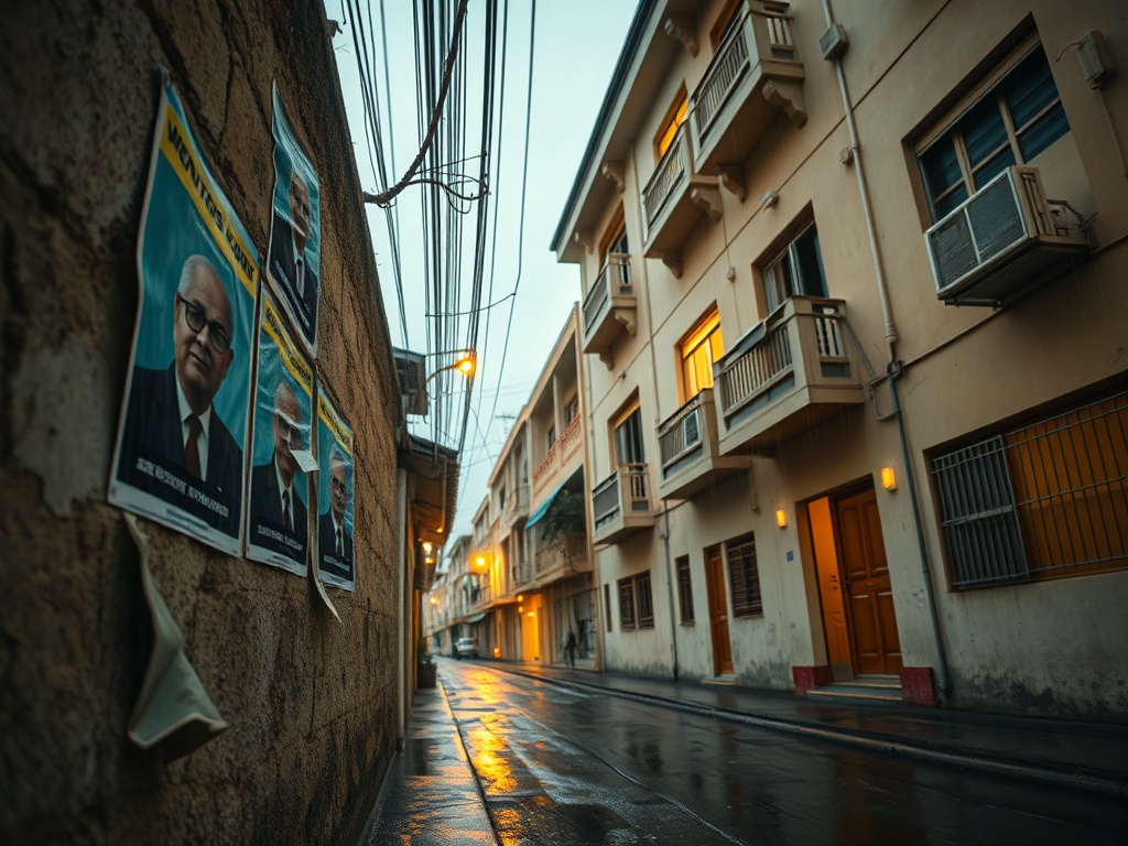 Faded Campaign Posters on Malé's Walls After the Election