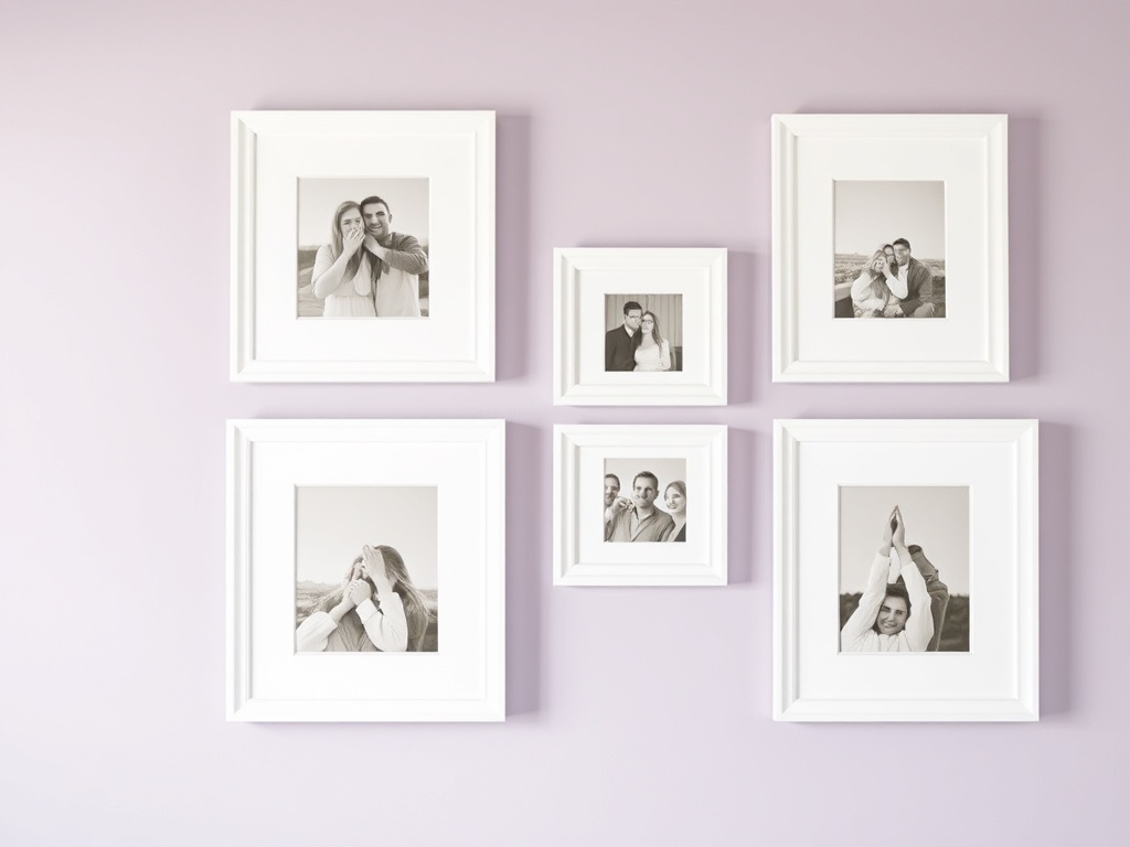 12. Use White Picture Frames