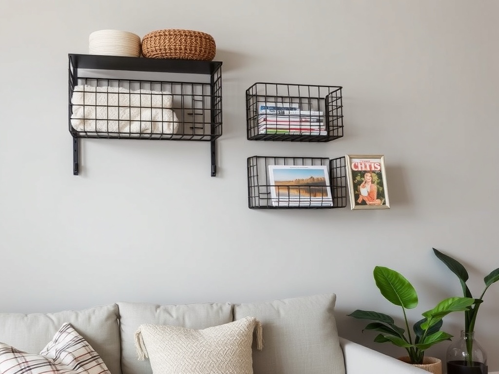 20. Use Wire Basket Shelves