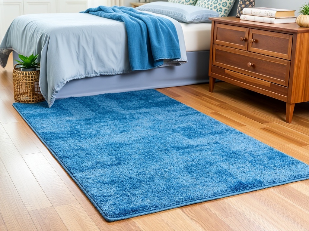 17. Add a Blue Area Rug