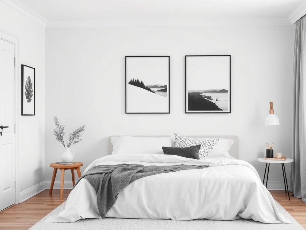 9. Display Black and White Artwork