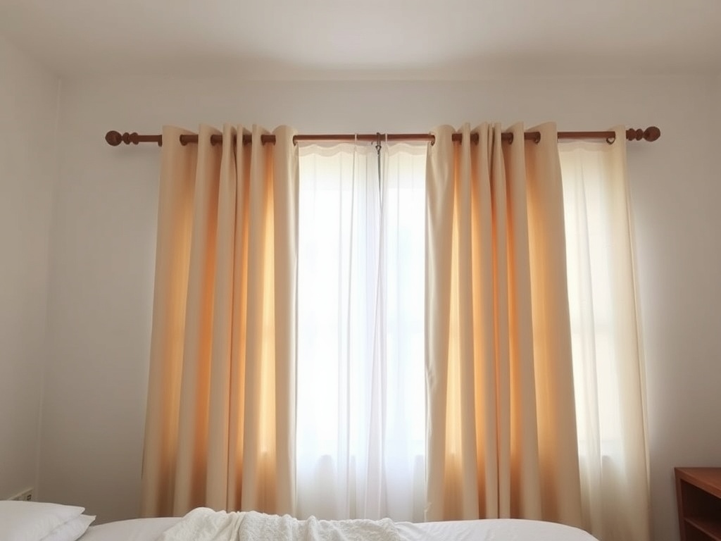 17. Use Wooden Curtain Rods