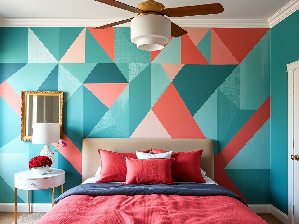 9. Paint a Geometric Mural