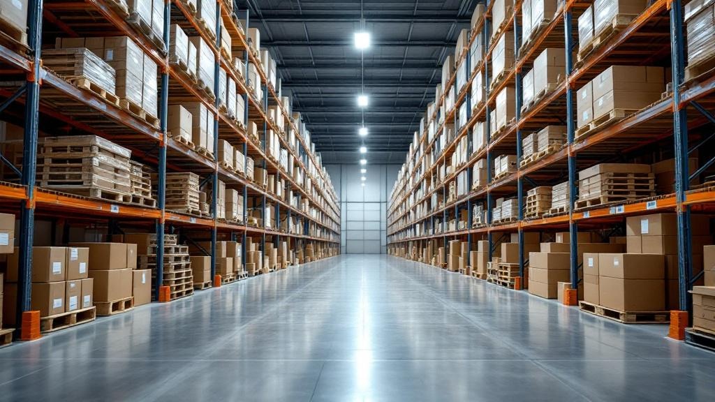Well-organized warehouse demonstrating efficient inventory optimization