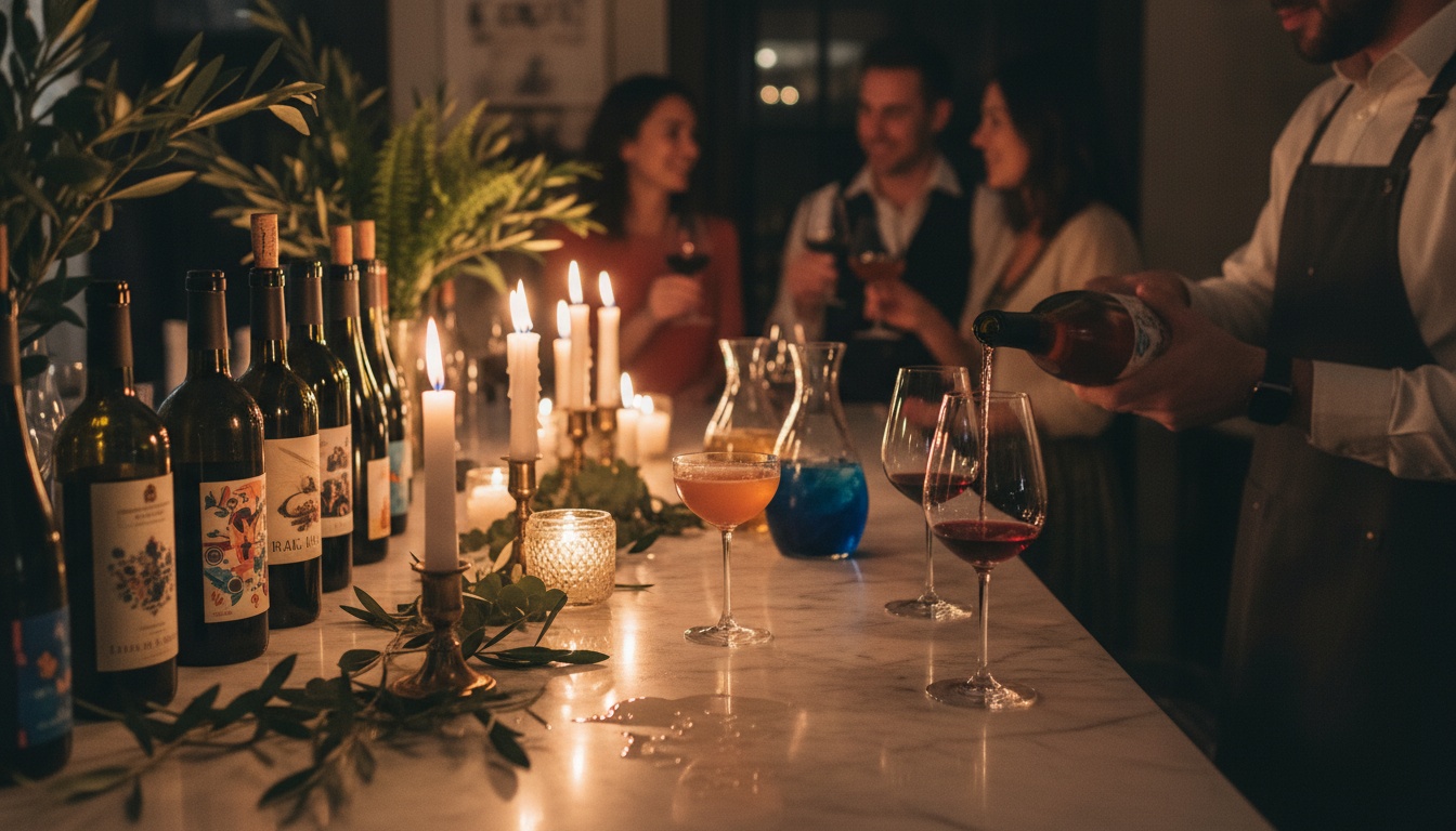 Happy hour event atmosphere