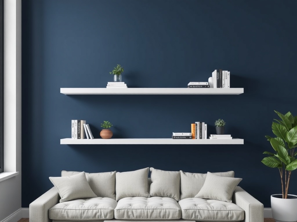 1. Install Floating Shelves