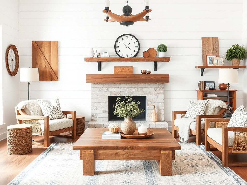 3. Incorporate Rustic Wood Elements