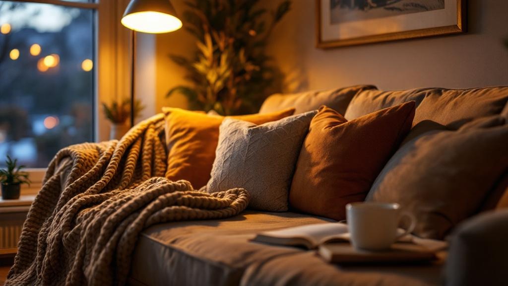 Cozy sofa setting for relaxation