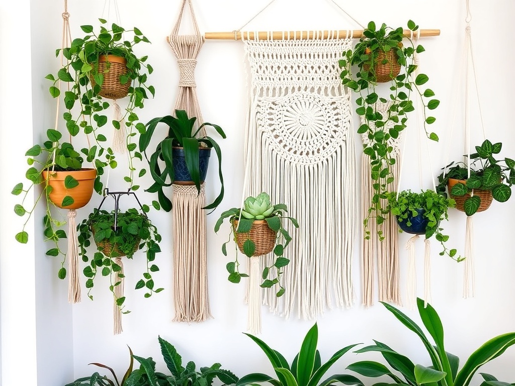 6. Mix with Plants for a Natural Touch