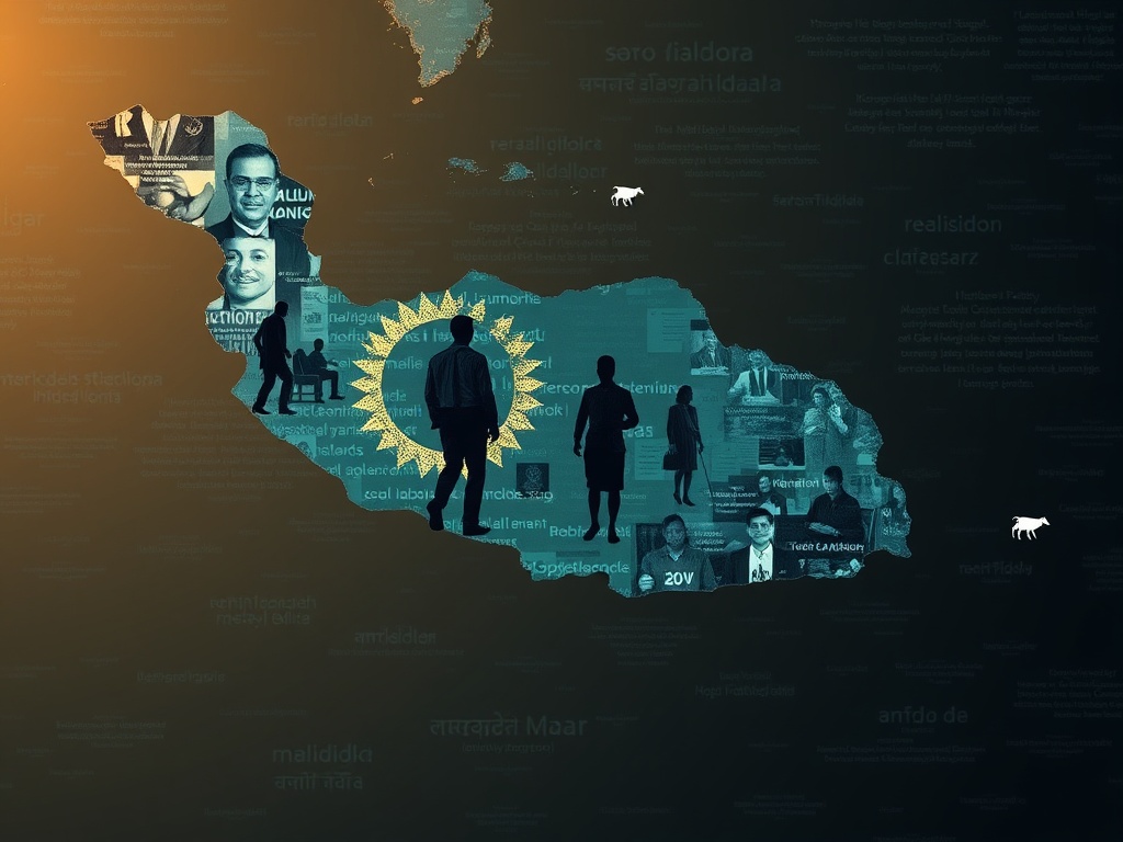 When Maldivian Screens Fill With Shadowy Lines Between Islands