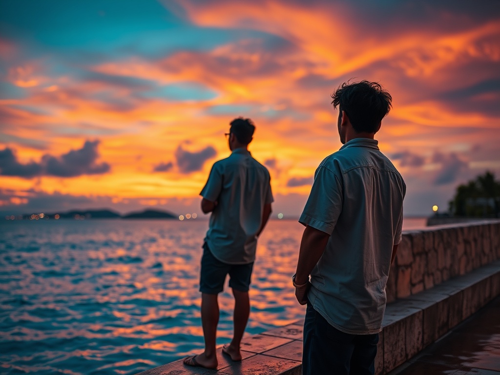 One Salt Scent, Two Different Destinies on the Malé Seawall