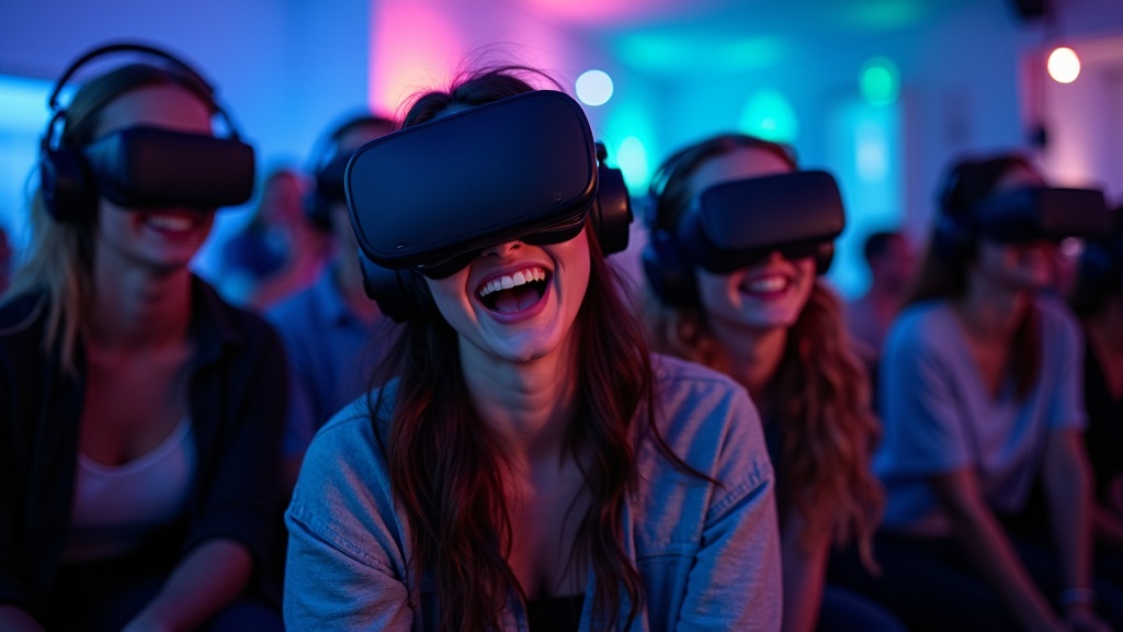Persona equipada con gafas de realidad virtual lista para la experiencia VR Everest Barcelona