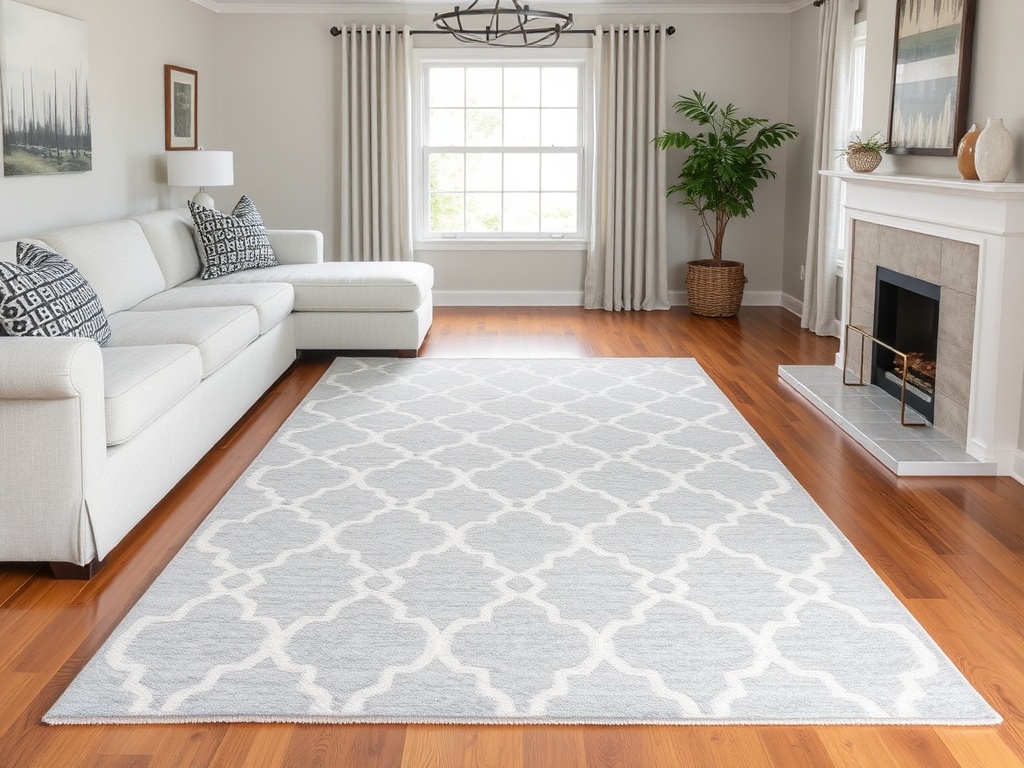 2. Layer with Textured Rugs