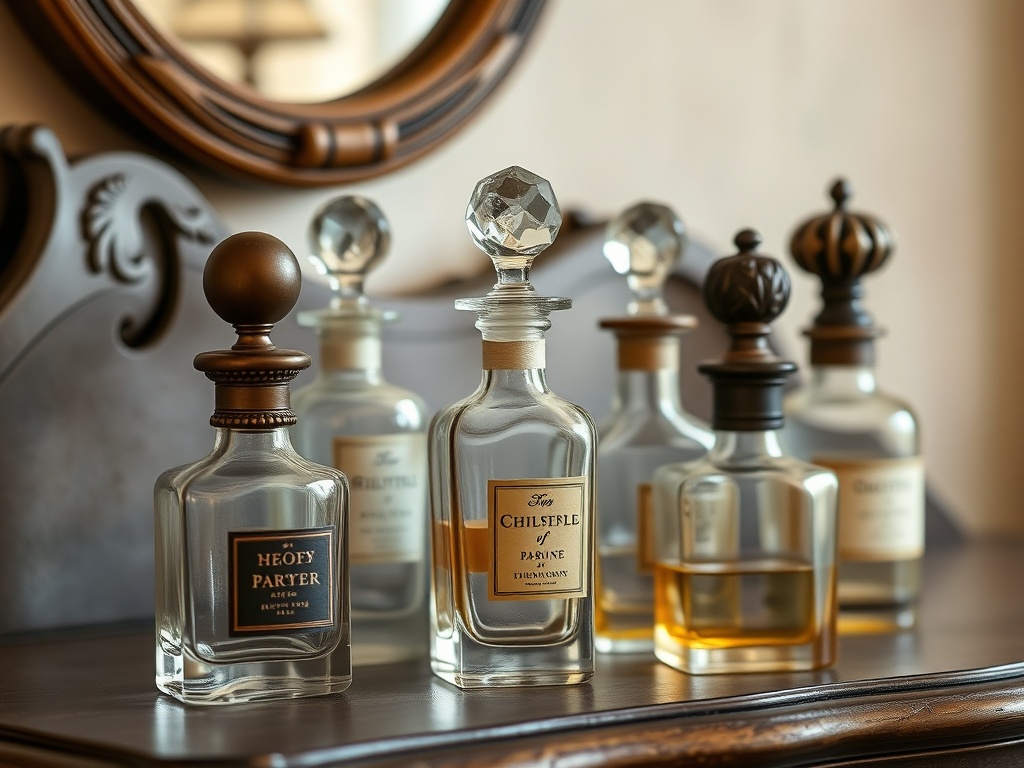 2. Display Vintage Perfume Bottles