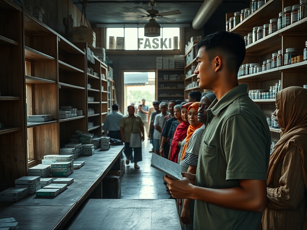 Empty Pharmacy Shelves and a Full Prescription in Hand