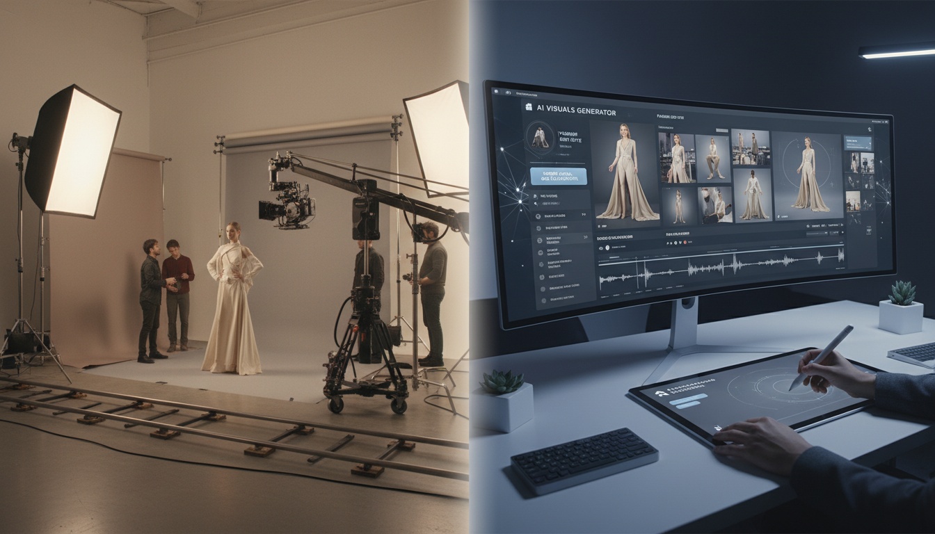 Exemplo de vídeo de produto criado com IA